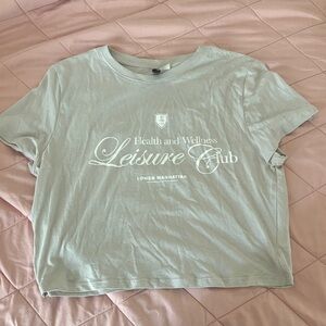 H&M Divided Cropped Leisure Club T-Shirt